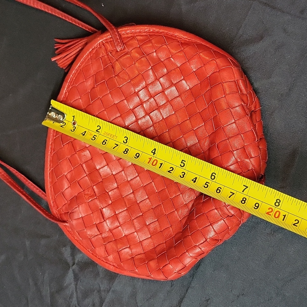 Bottega Veneta Red intrecciato Leather Bag - Picture 13 of 13
